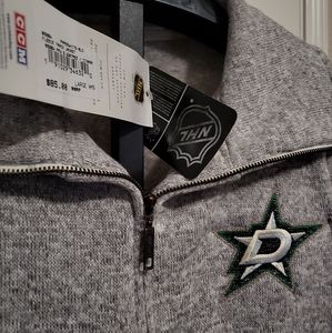 NWT Womens Dallas Stars Fleece Track Jacket